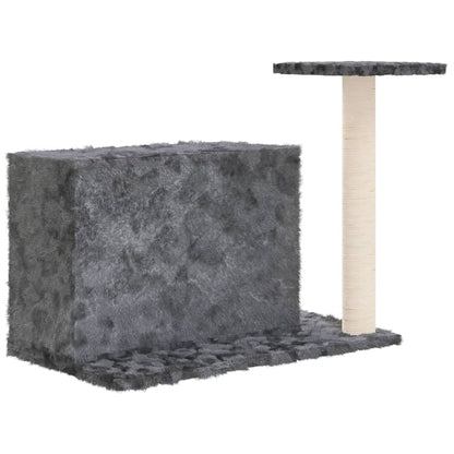 Cat furniture with sisal scratching post 51 cm dark gray