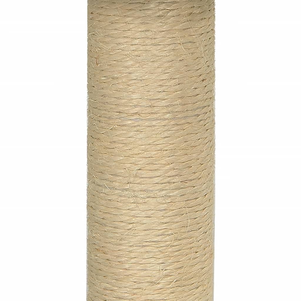 Cat furniture with sisal scratching post 74 cm light gray