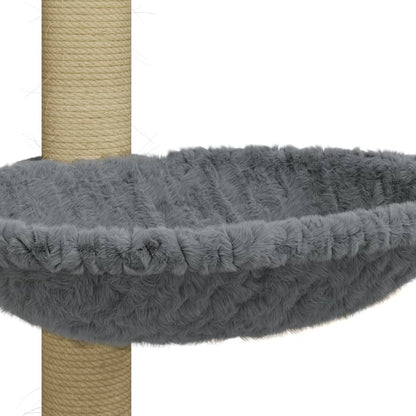 Cat furniture with sisal scratching post 74 cm light gray