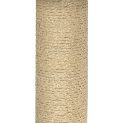 Cat furniture with sisal scratching post 74 cm dark gray