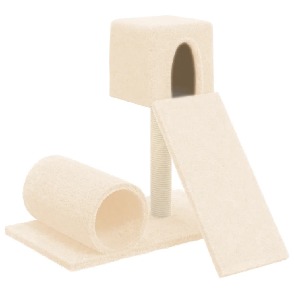 Cat furniture with sisal scratching post 59 cm cream-colored