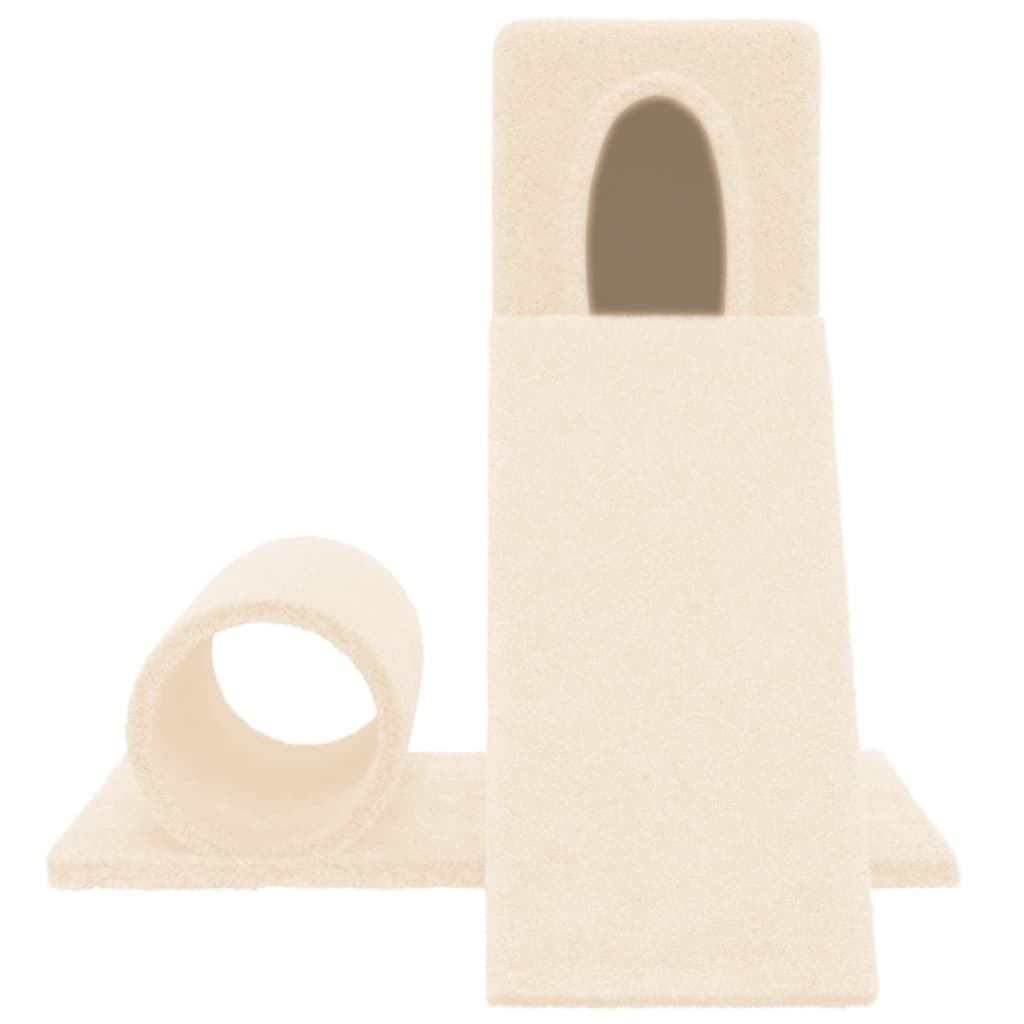 Cat furniture with sisal scratching post 59 cm cream-colored