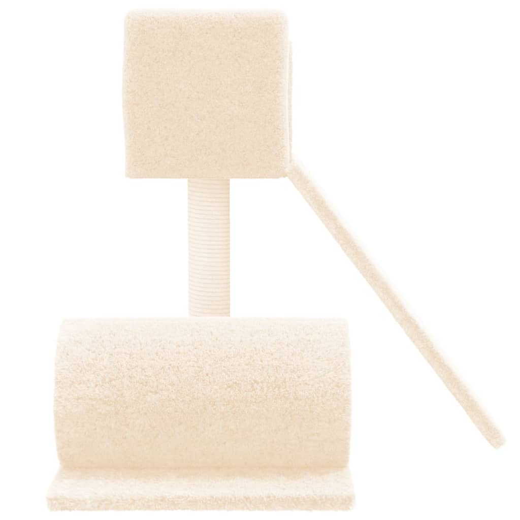 Cat furniture with sisal scratching post 59 cm cream-colored