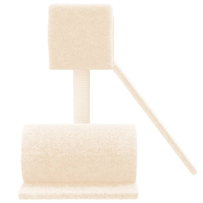 Cat furniture with sisal scratching post 59 cm cream-colored