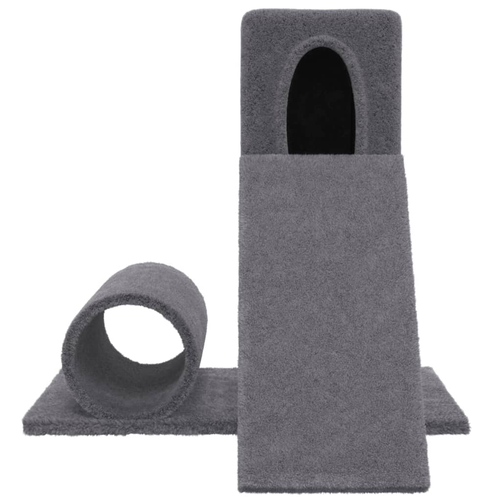 Cat furniture with sisal scratching posts 59 cm dark gray