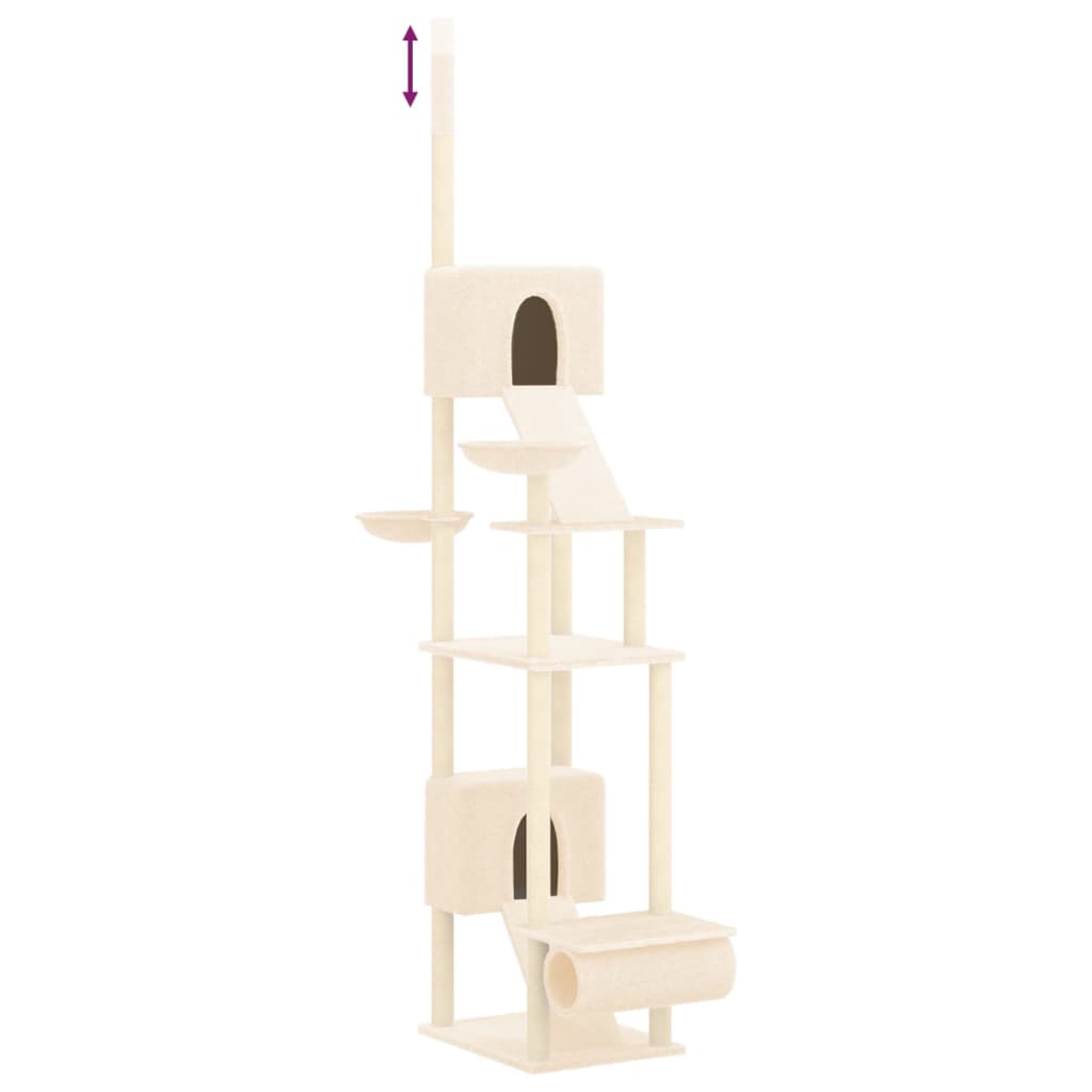 Cat furniture floor to ceiling 277-303 cm cream colored