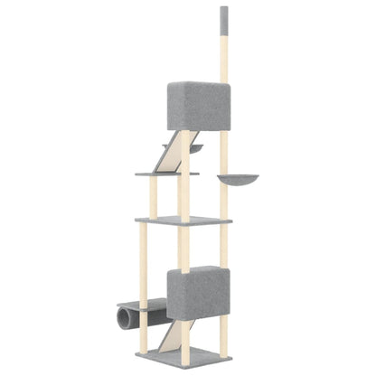 Cat furniture floor to ceiling 277-303 cm light gray