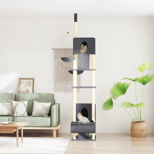 Cat furniture floor to ceiling 277-303 cm dark gray