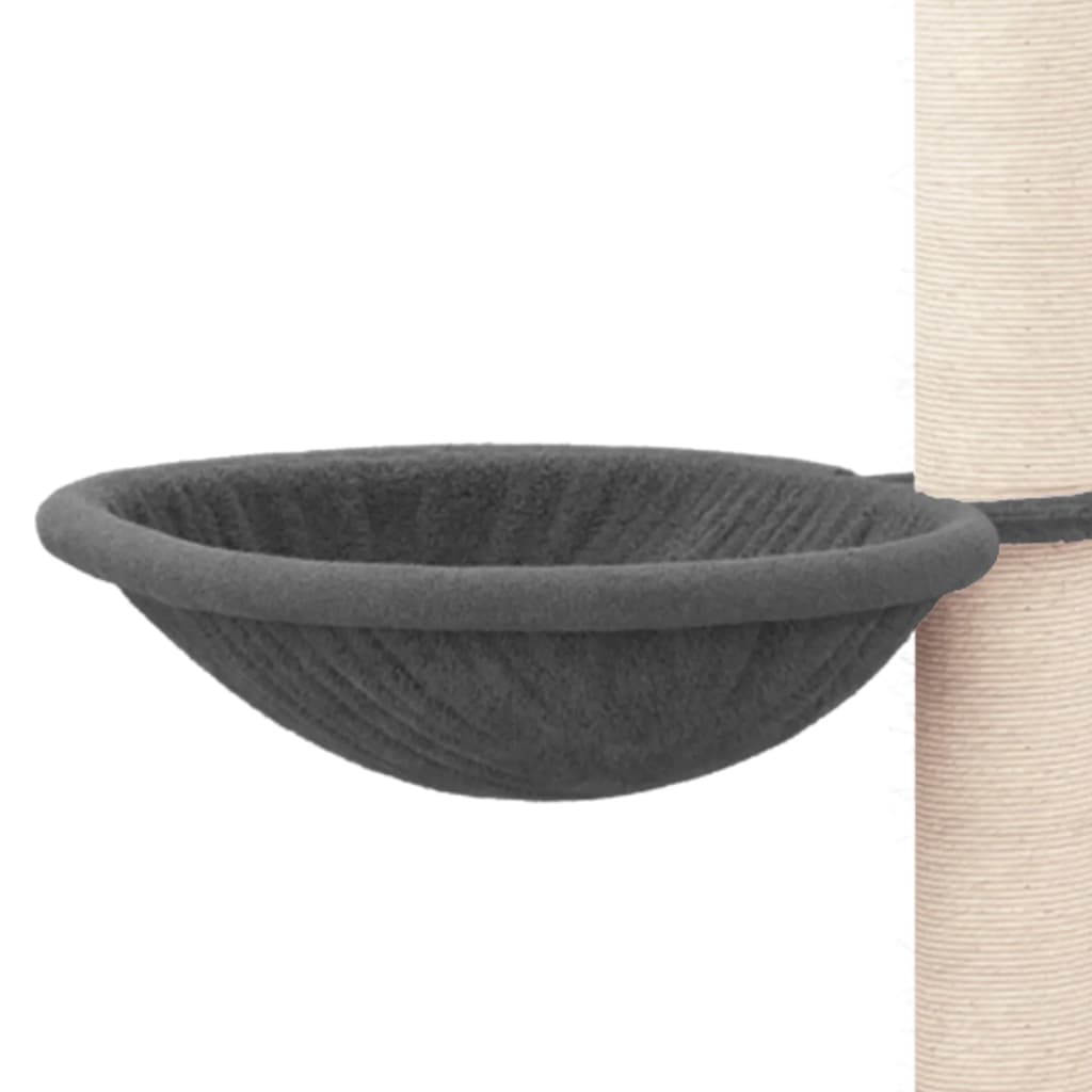 Cat furniture with sisal scratching posts 94.5 cm dark gray