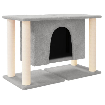 Cat furniture with sisal scratching posts 50 cm light gray