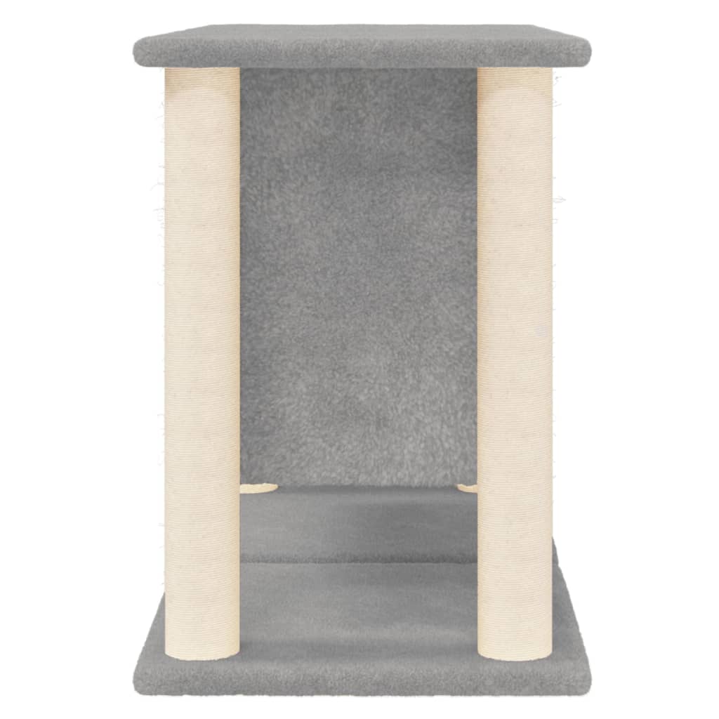 Cat furniture with sisal scratching posts 50 cm light gray