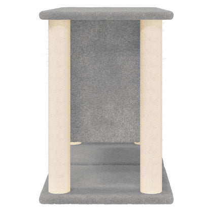 Cat furniture with sisal scratching posts 50 cm light gray