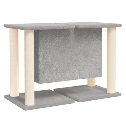 Cat furniture with sisal scratching posts 50 cm light gray