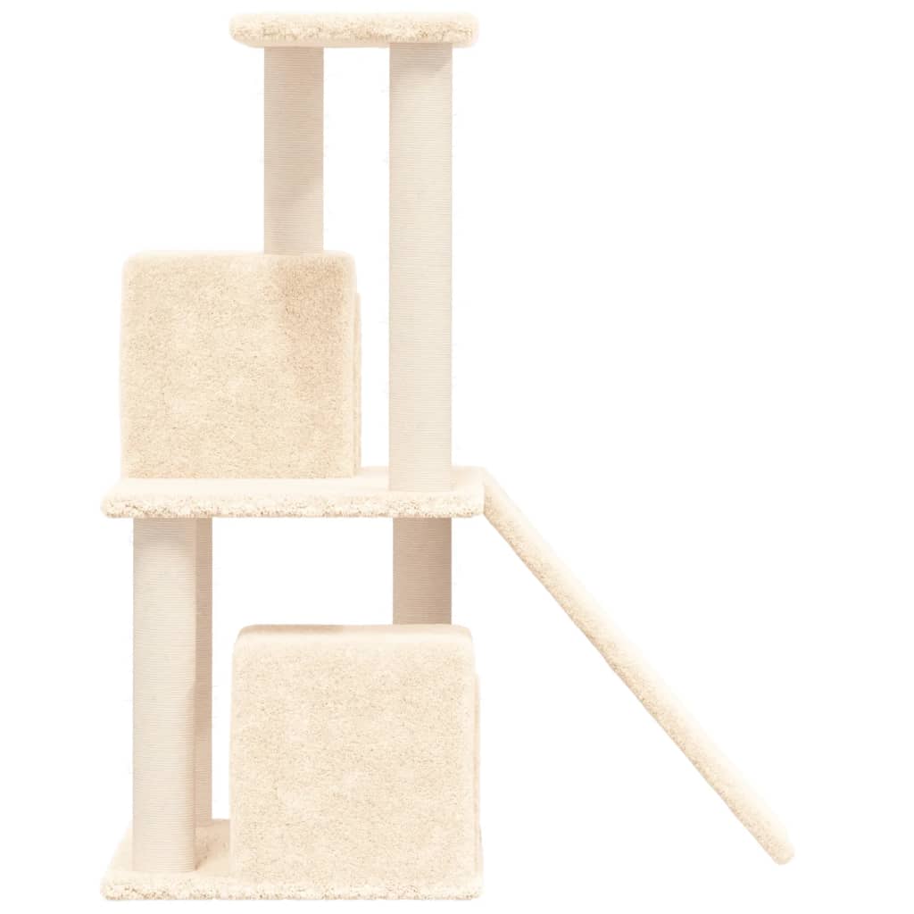 Cat furniture with sisal scratching posts 82 cm cream-colored