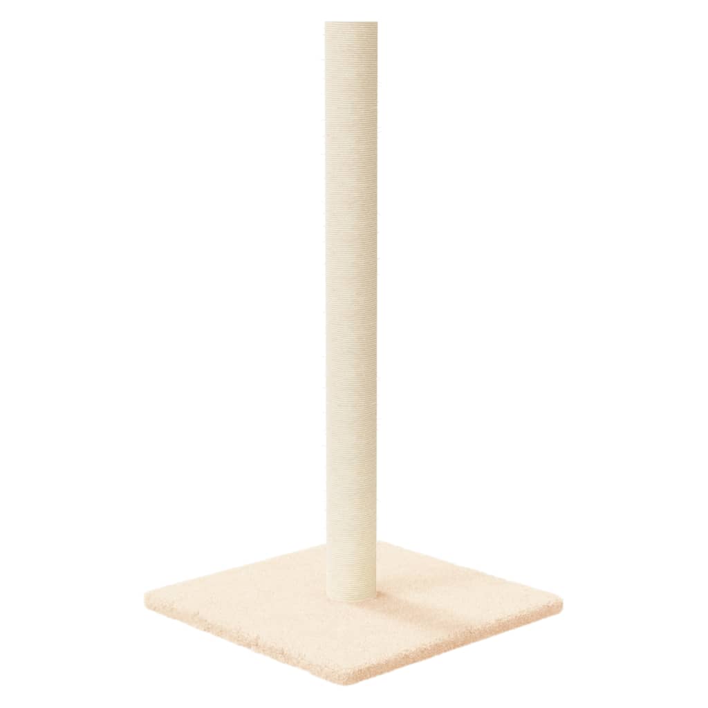 Scratching post 35x35x70 cm cream-colored