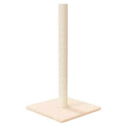 Scratching post 35x35x70 cm cream-colored