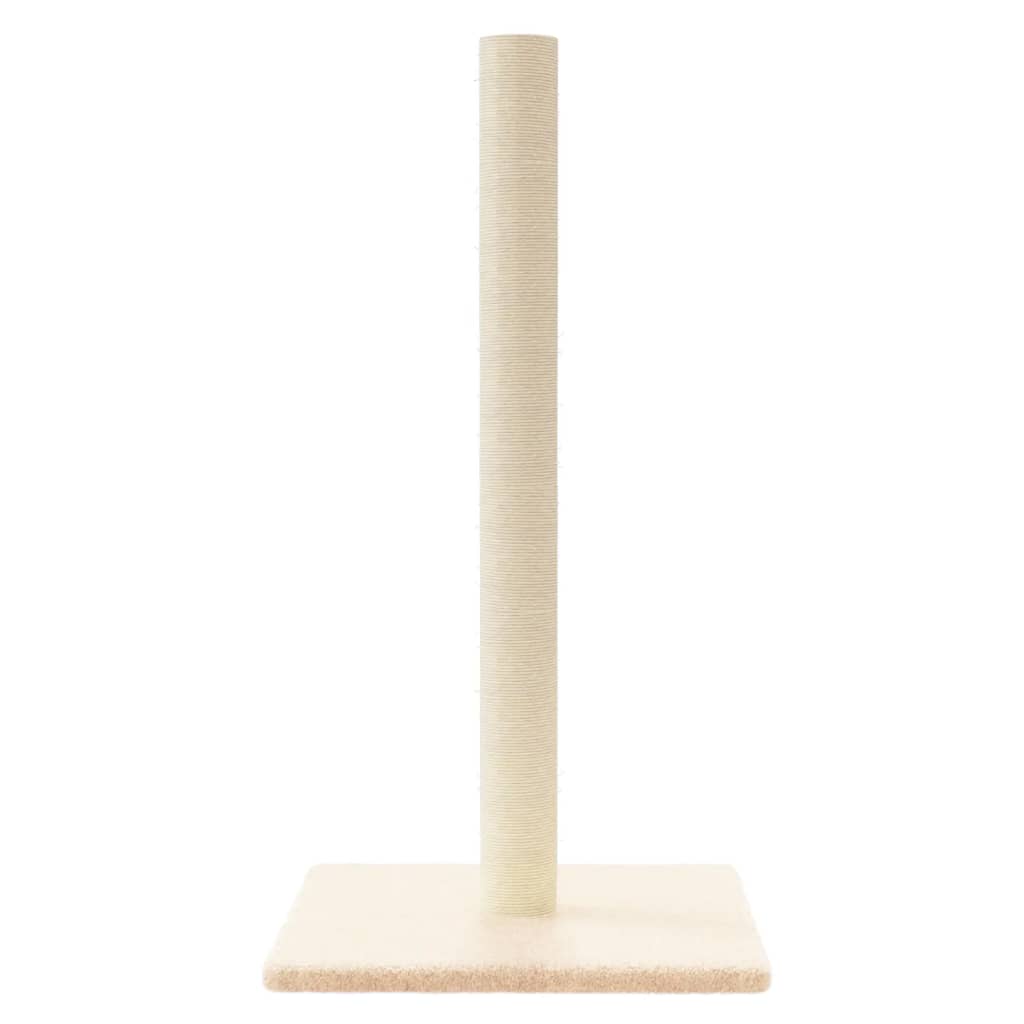 Scratching post 35x35x70 cm cream-colored