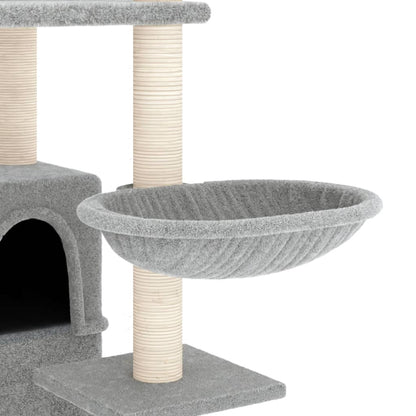 Cat furniture with sisal scratching posts 175 cm light gray