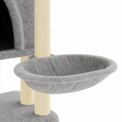 Cat furniture with sisal scratching posts 180 cm light gray