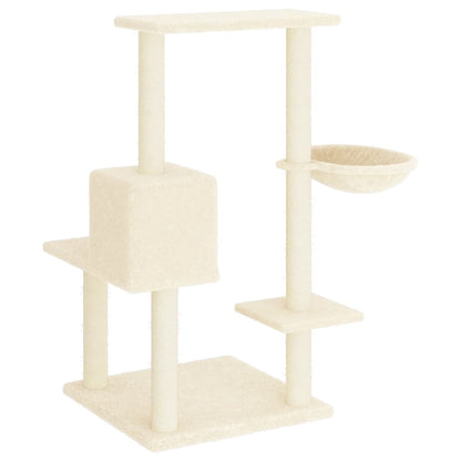 Cat furniture with sisal scratching posts 95 cm cream-colored