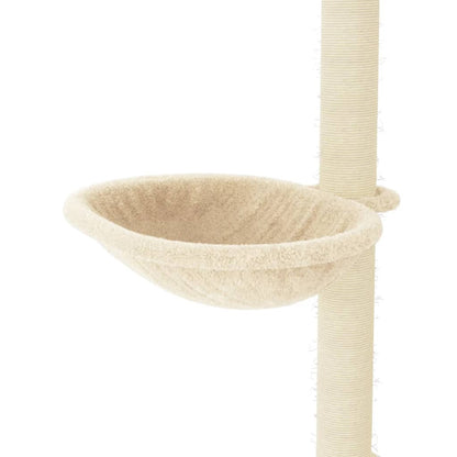 Cat furniture with sisal scratching posts 95 cm cream-colored