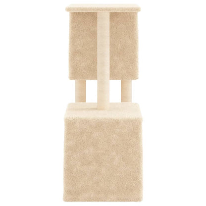 Cat furniture with sisal scratching posts 86 cm cream-colored