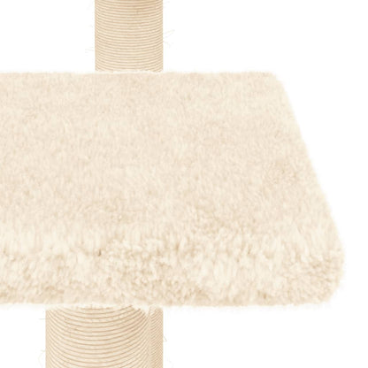 Scratching post with platforms 98.5 cm cream-colored