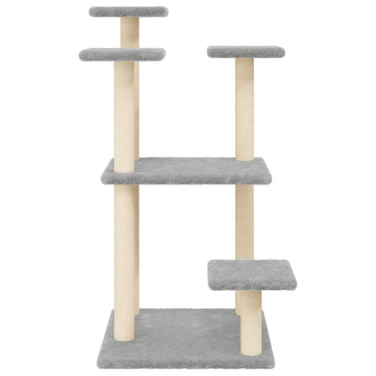 Scratching posts with platforms 98.5 cm light gray