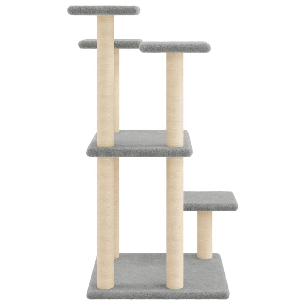 Scratching posts with platforms 98.5 cm light gray