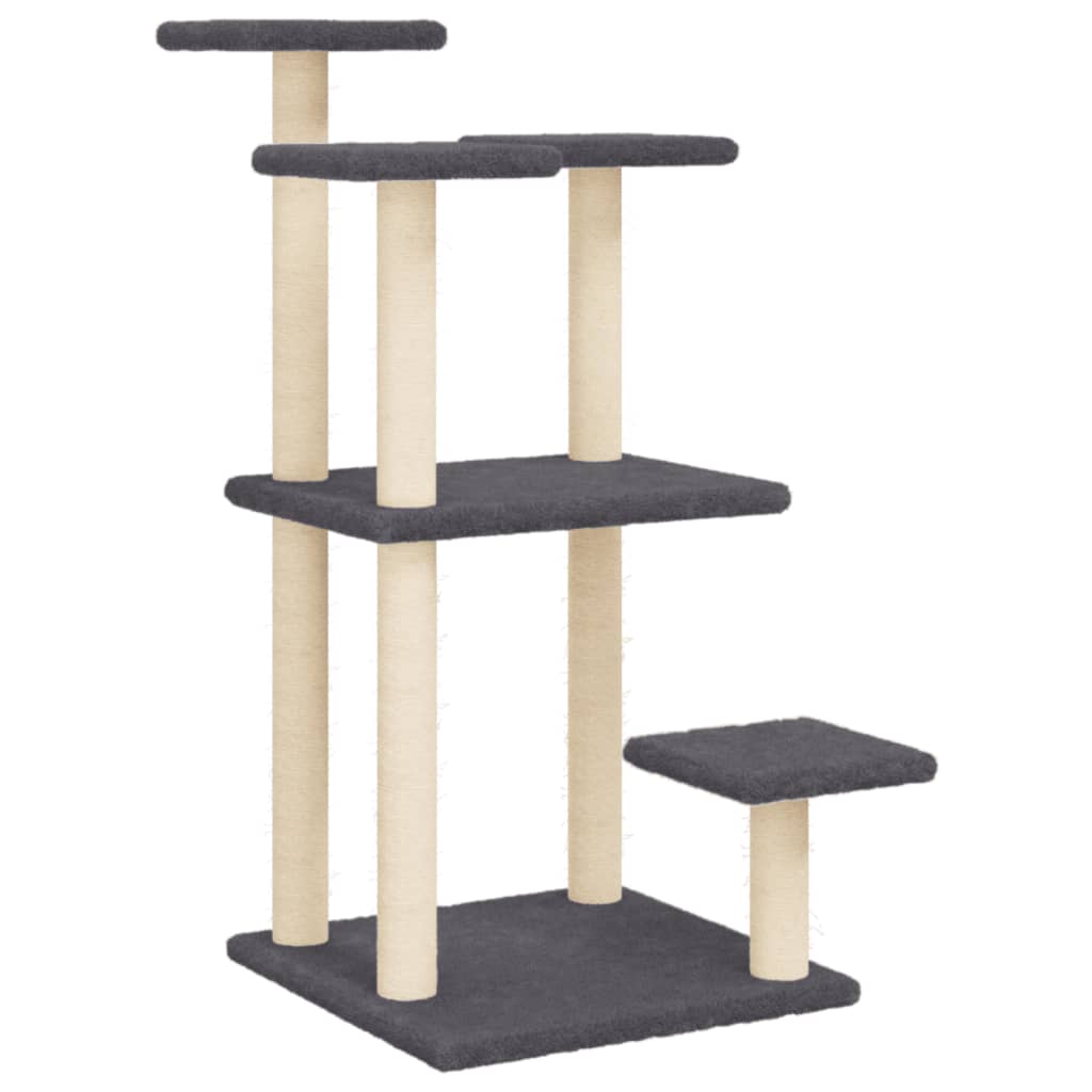 Scratching posts with platforms 98.5 cm dark gray