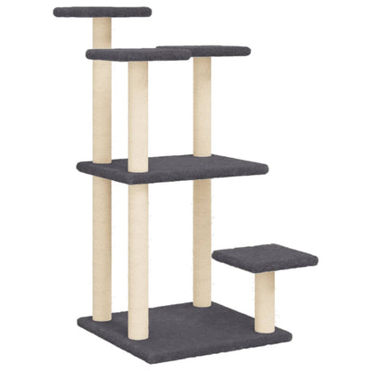 Scratching posts with platforms 98.5 cm dark gray