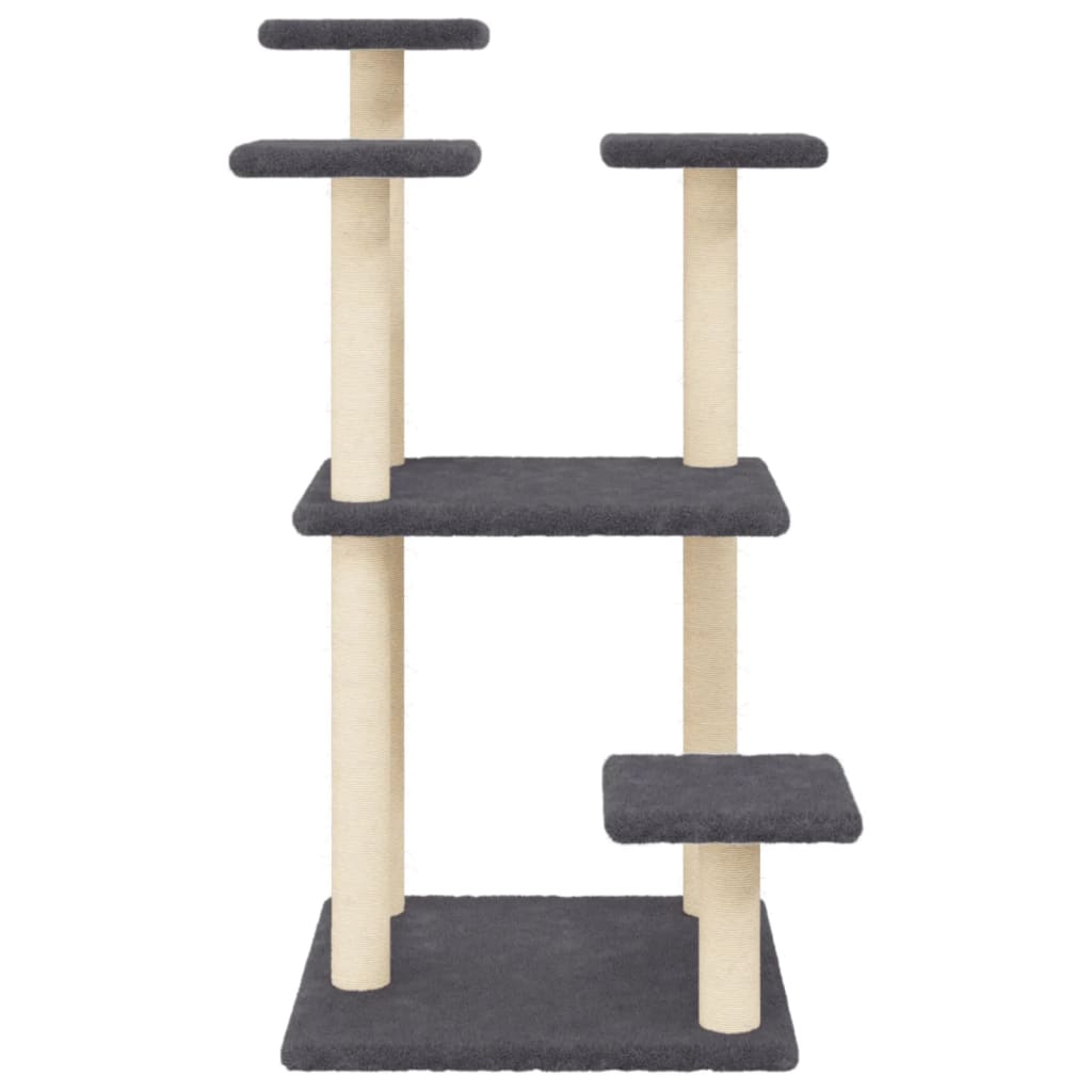 Scratching posts with platforms 98.5 cm dark gray