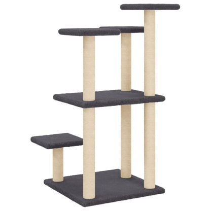 Scratching posts with platforms 98.5 cm dark gray