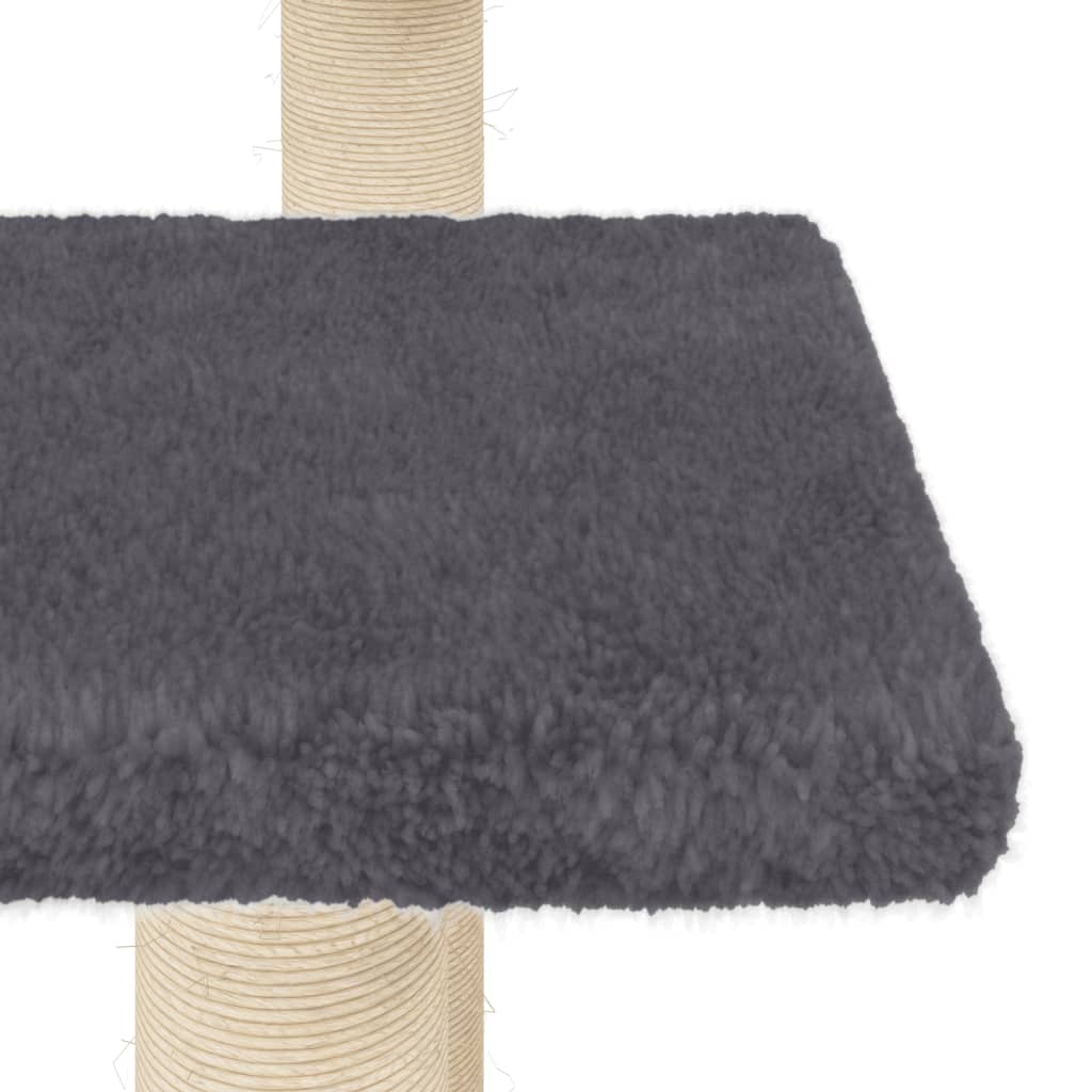 Scratching posts with platforms 98.5 cm dark gray