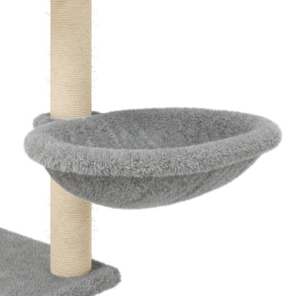 Cat furniture with sisal scratching posts 153 cm light gray