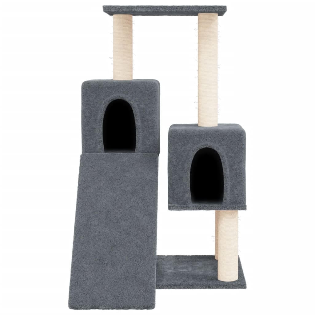 Cat furniture with sisal scratching posts 82 cm dark gray