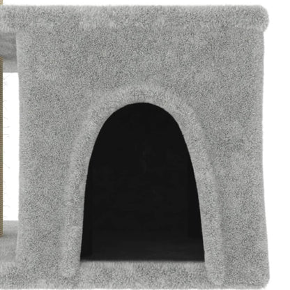 Cat furniture with sisal scratching posts 48 cm light gray