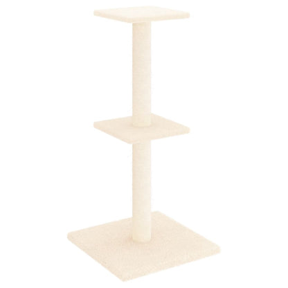Cat furniture with sisal scratching posts 73 cm cream-colored