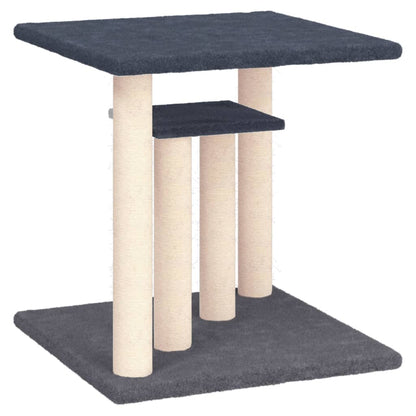 Scratching post with platforms 50 cm dark gray