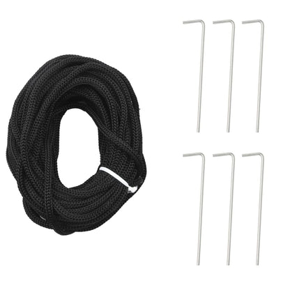 Light cone on flagpole 200 blue LEDs 180 cm