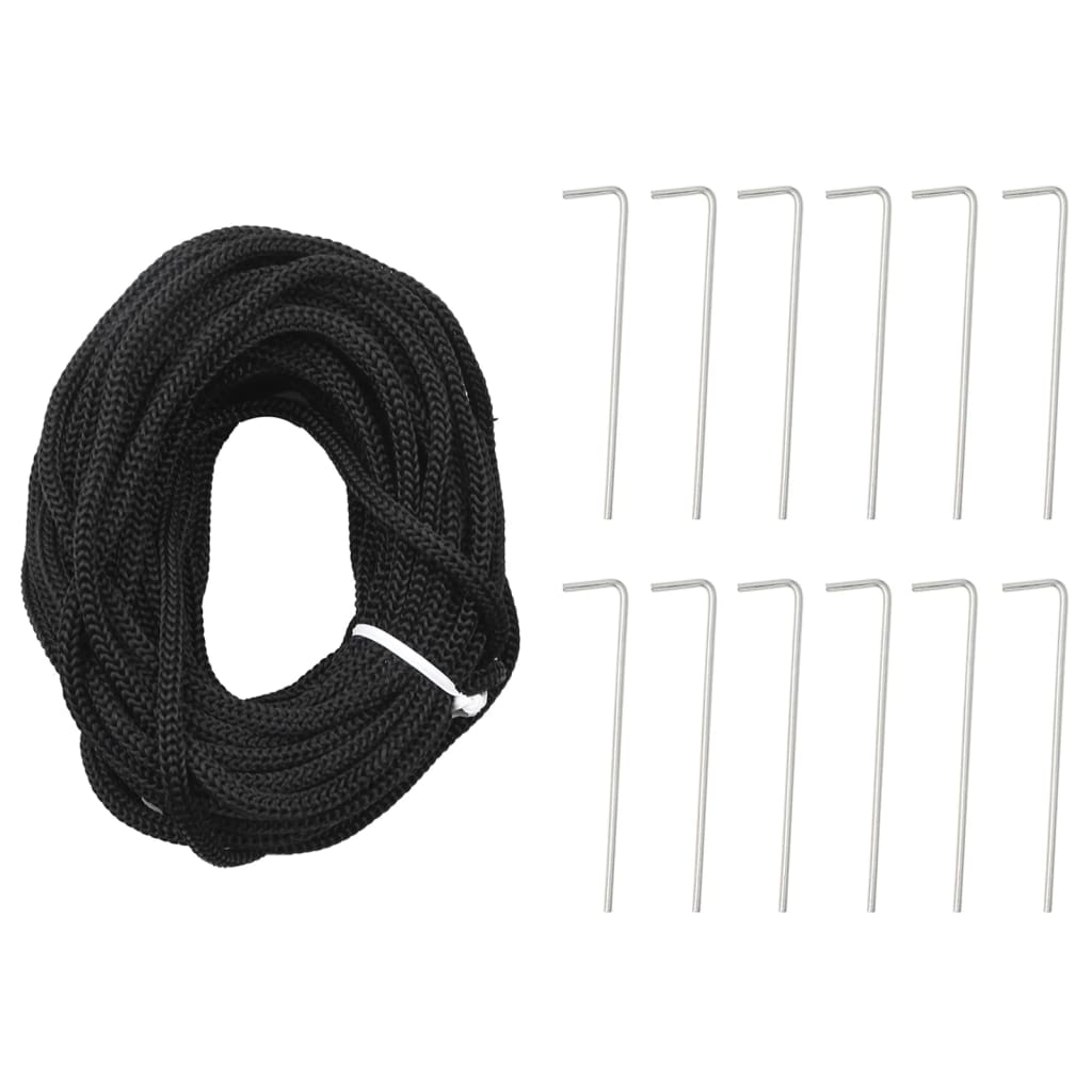 Light cone on flagpole 1534 blue LEDs 500 cm