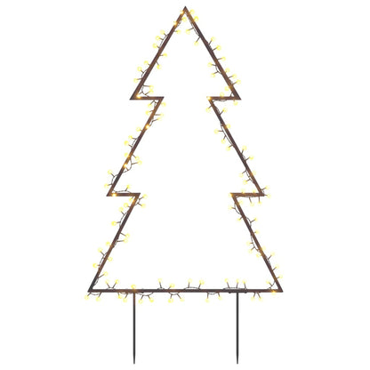 Christmas lights Christmas tree with ground spikes 115 LEDs 90 cm