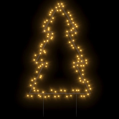 Christmas lights Christmas tree with ground spikes 115 LEDs 90 cm