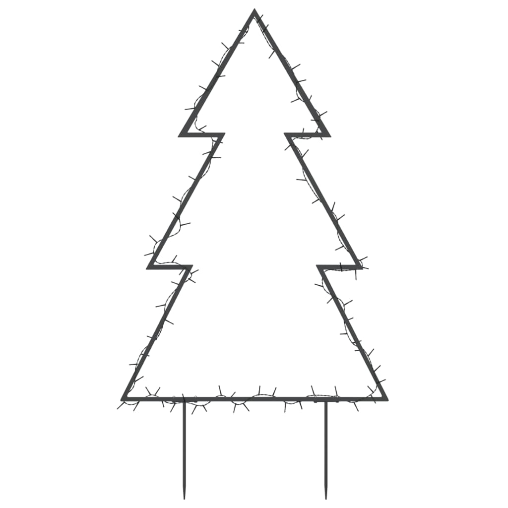 Christmas lights Christmas tree with ground spikes 80 LEDs 60 cm