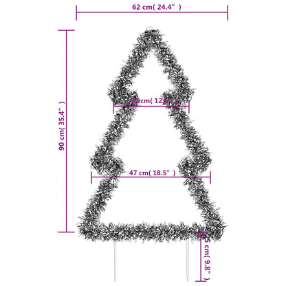 Christmas lights with ground spikes tree 115 LEDs 90 cm