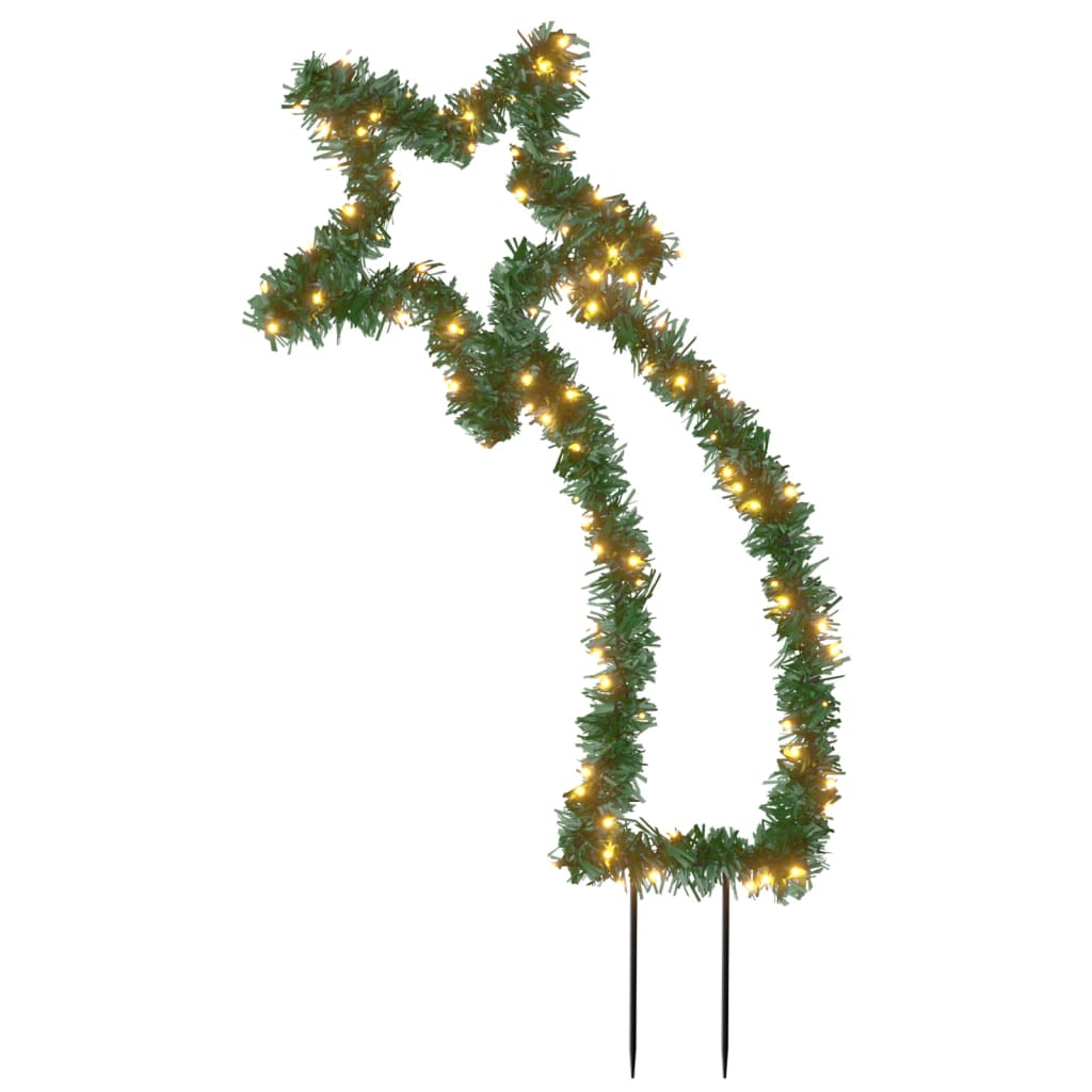 Christmas lights meteor with ground spikes 115 LEDs 89 cm