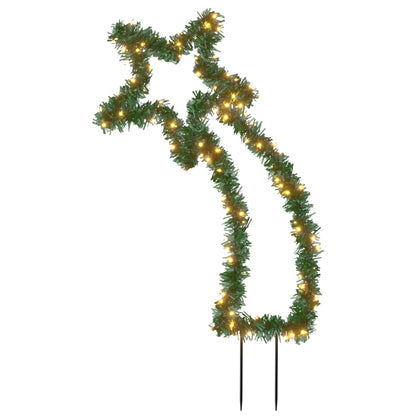Christmas lights meteor with ground spikes 115 LEDs 89 cm